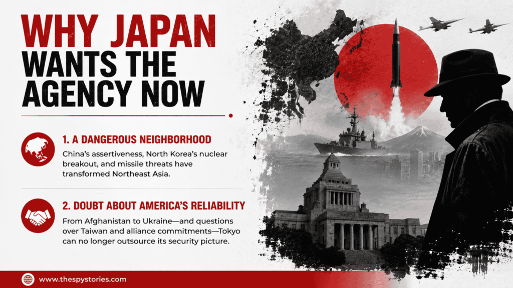 Why Japan wants the spy agency now?