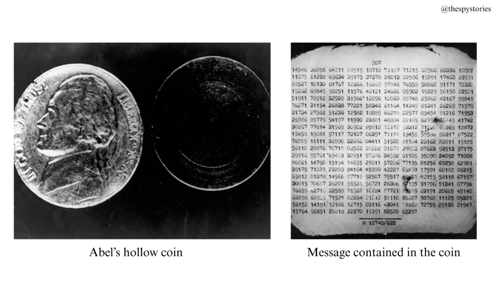 Rudolf Abel spy coin 