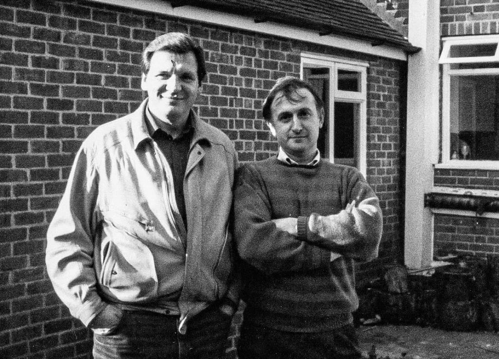 KGB defector Major Vladimir Kuzichkin (left) and MI6 handler Ian McCredie (right)